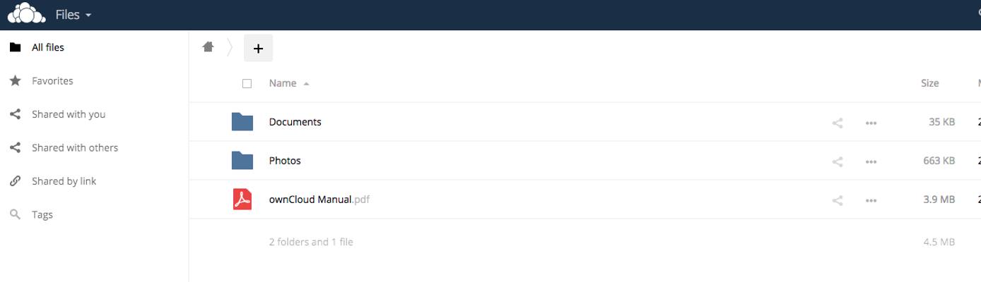ownCloud greeting ownCloud greeting