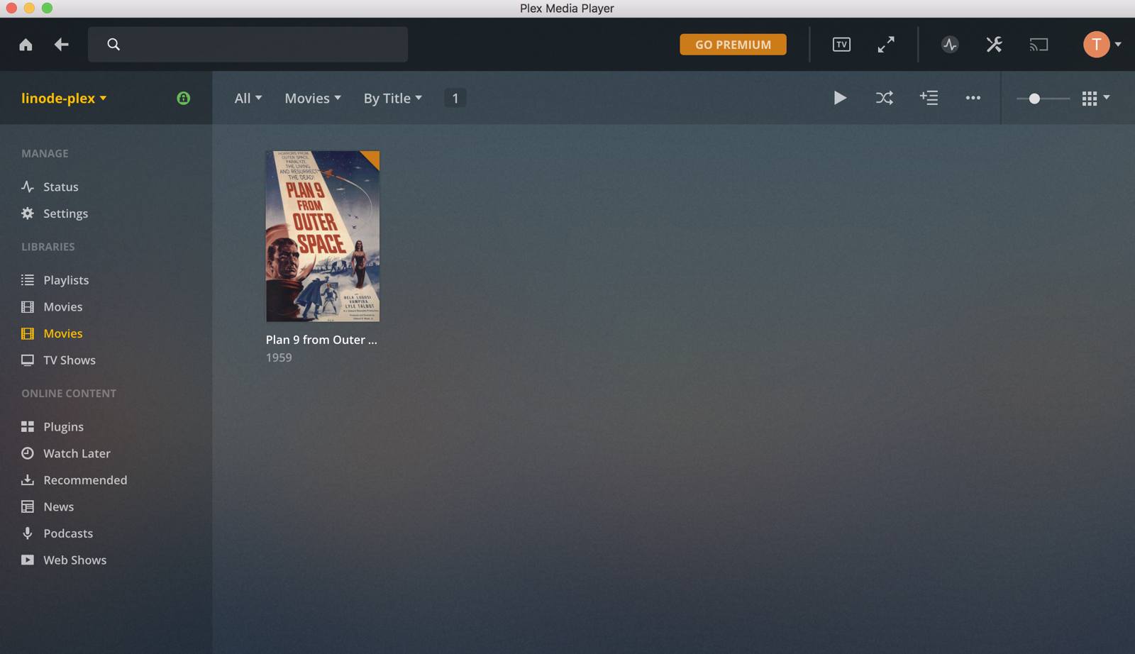 Plex’s macOS App Plex’s macOS App